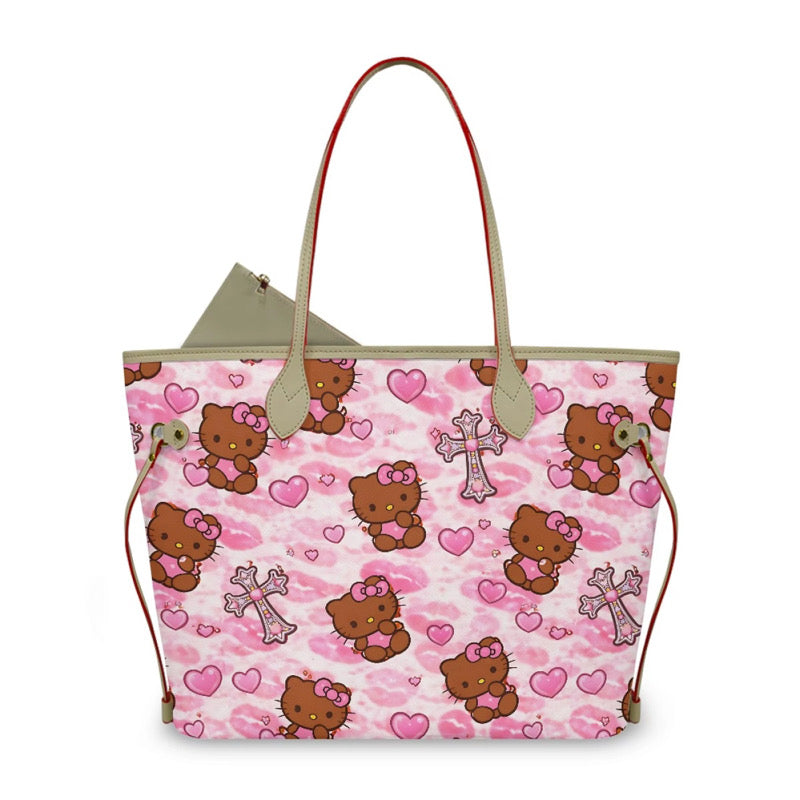 HK PINK HEARTS TOTE BAG (pre-order)
