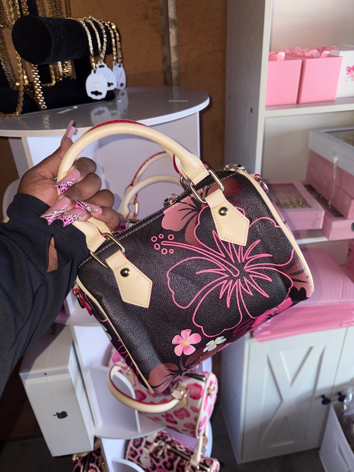 PINK FLOWER PURSE (pre-order)