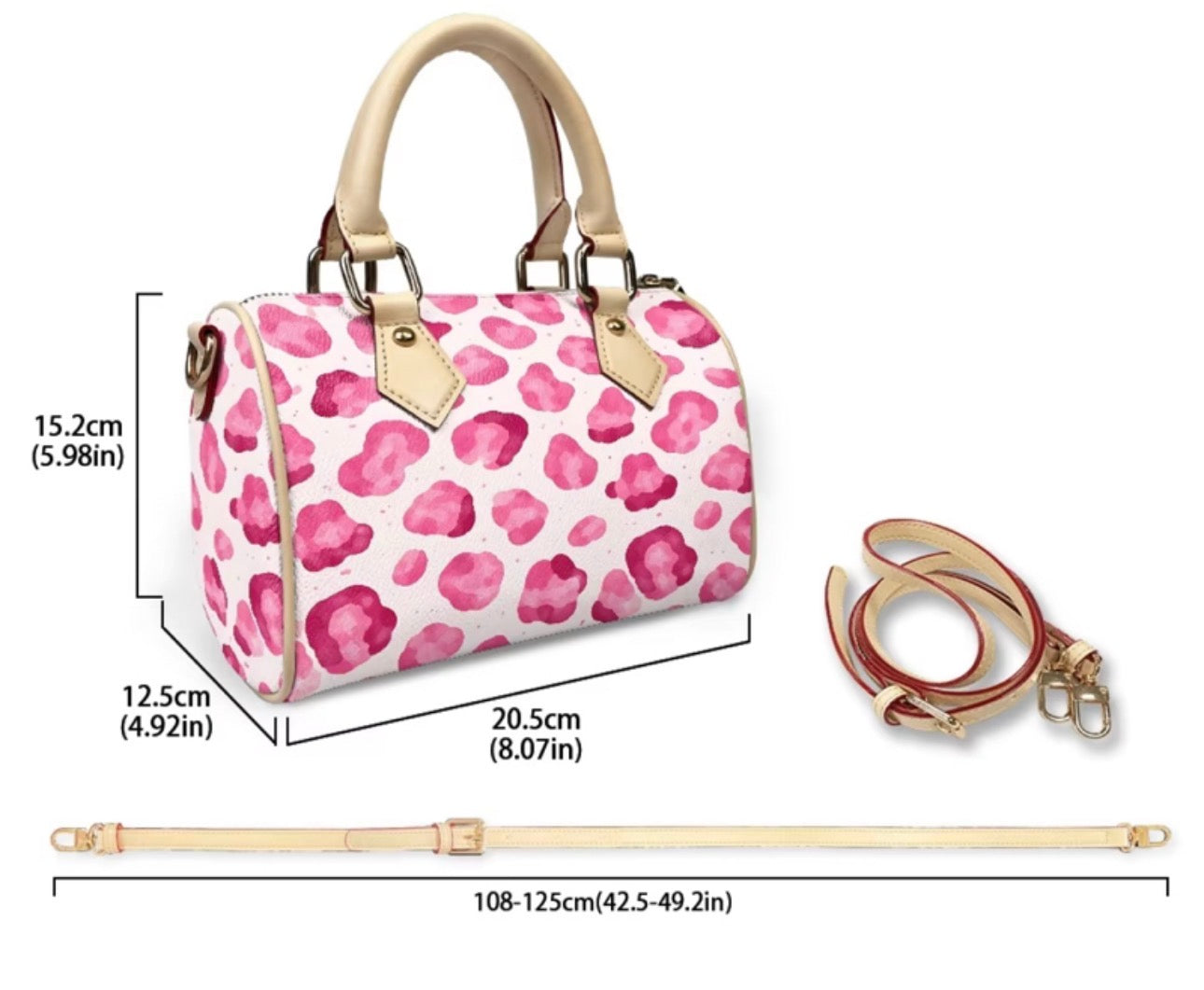 PINK LEOPARD PRINT PURSE