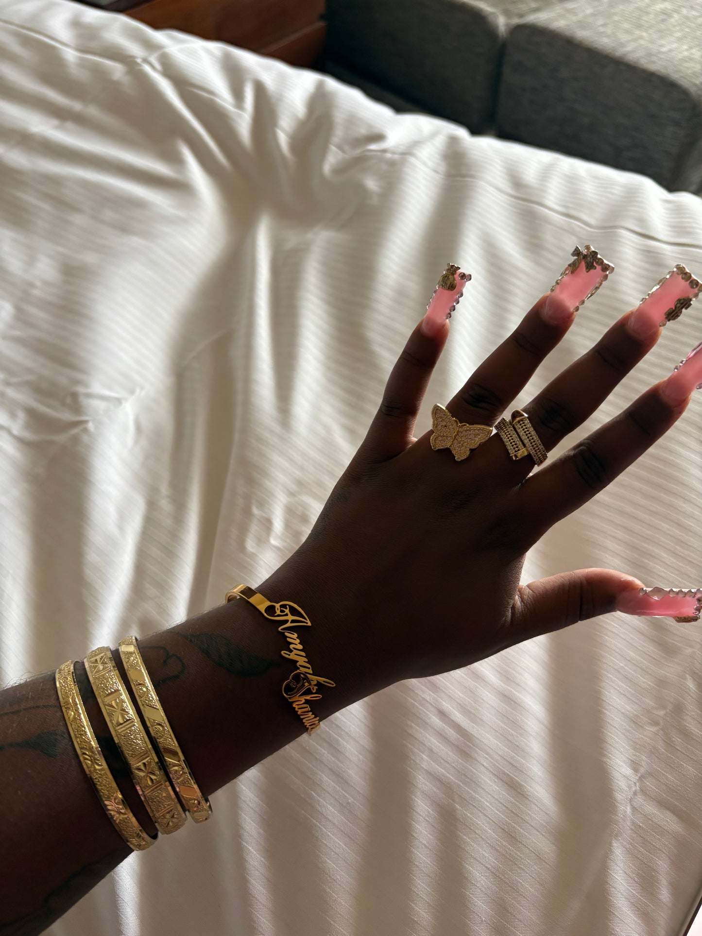 CUSTOM DOUBLE NAME CUFF BRACELET (pre-order)