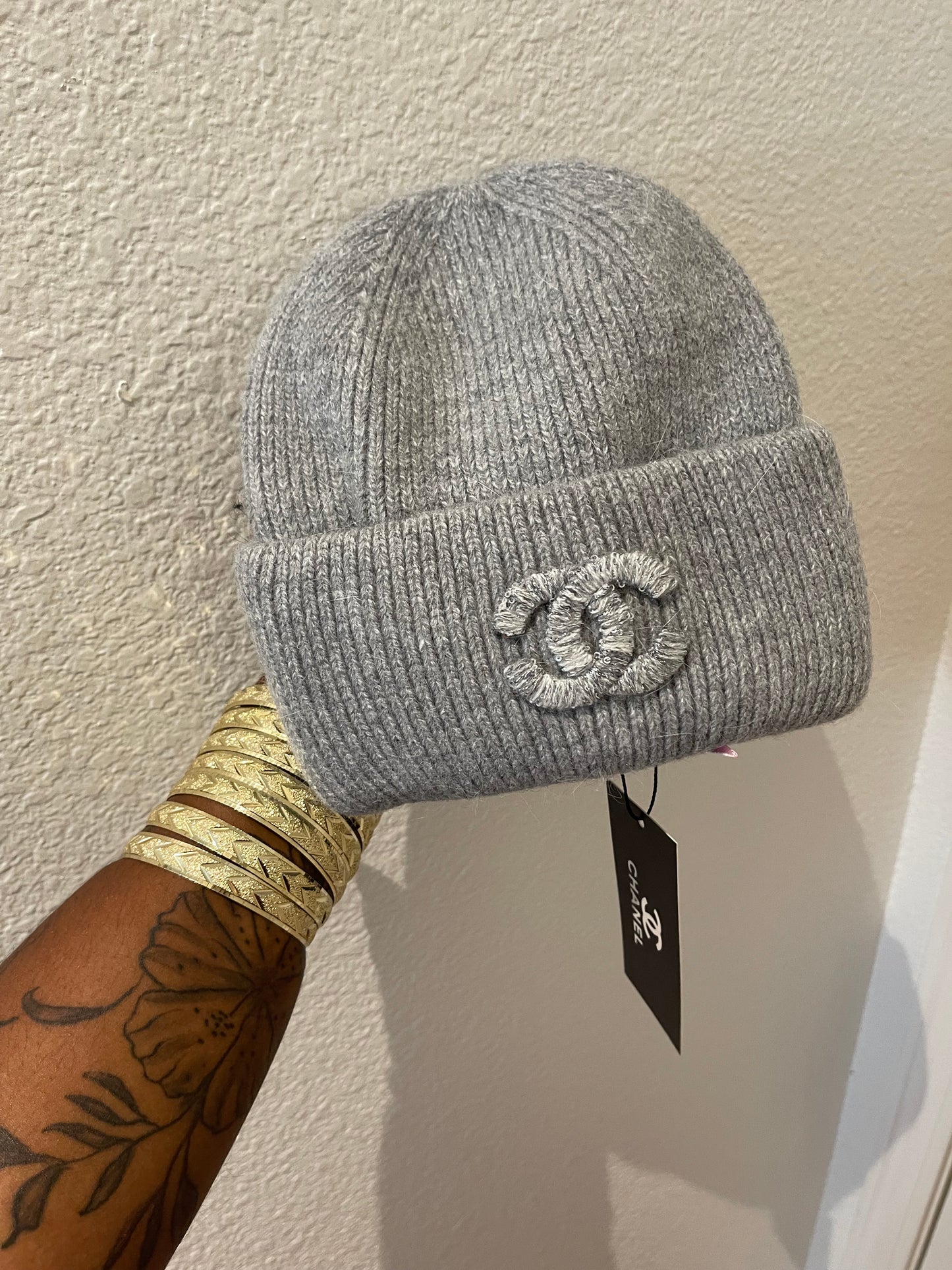 GREY CC BEANIE (pre-order)