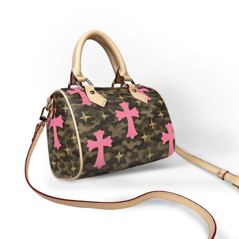 PINK CHROME & CAMO PURSE (pre-order)