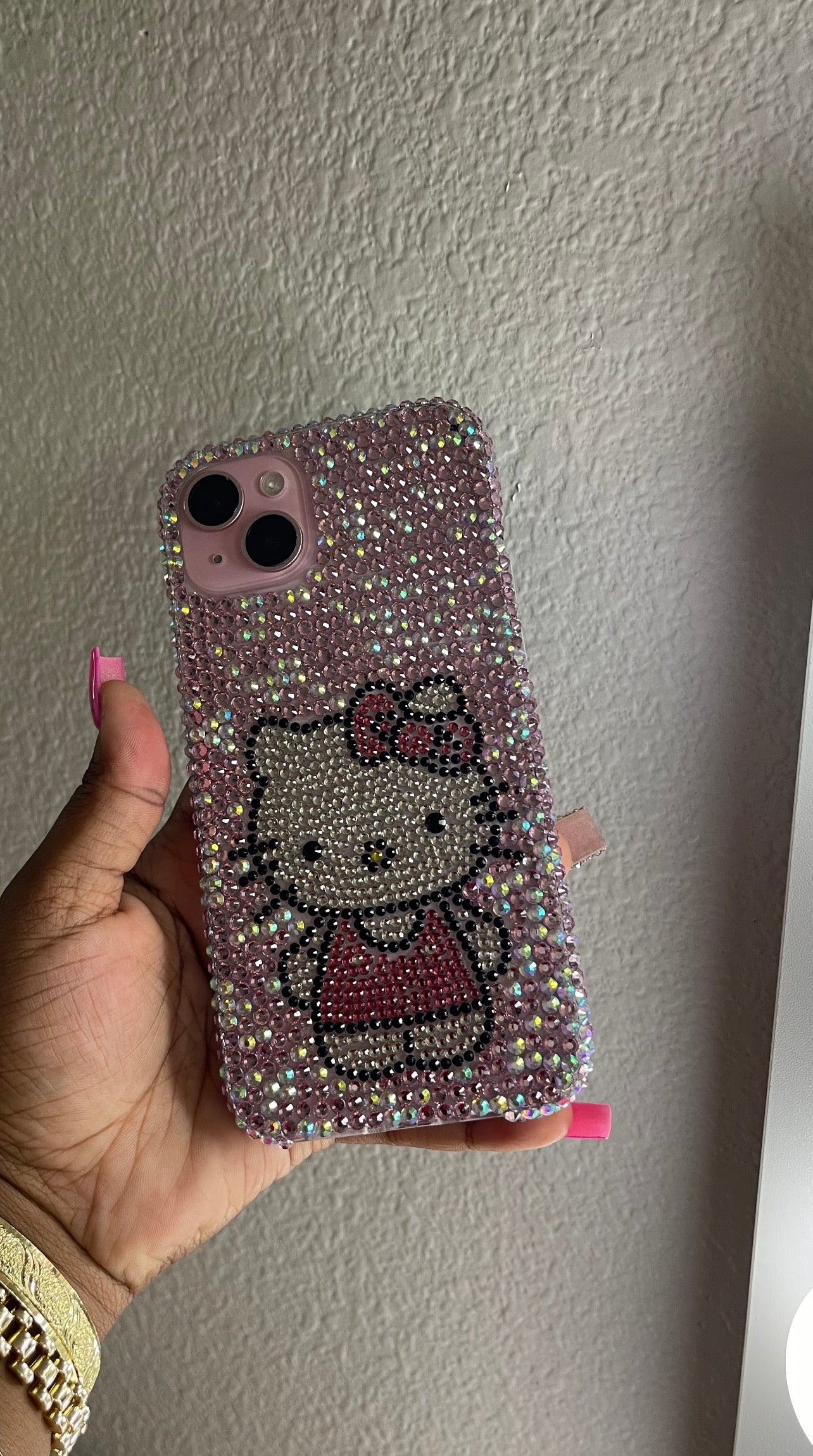 BLING HELLO KITTY CASE (light pink)