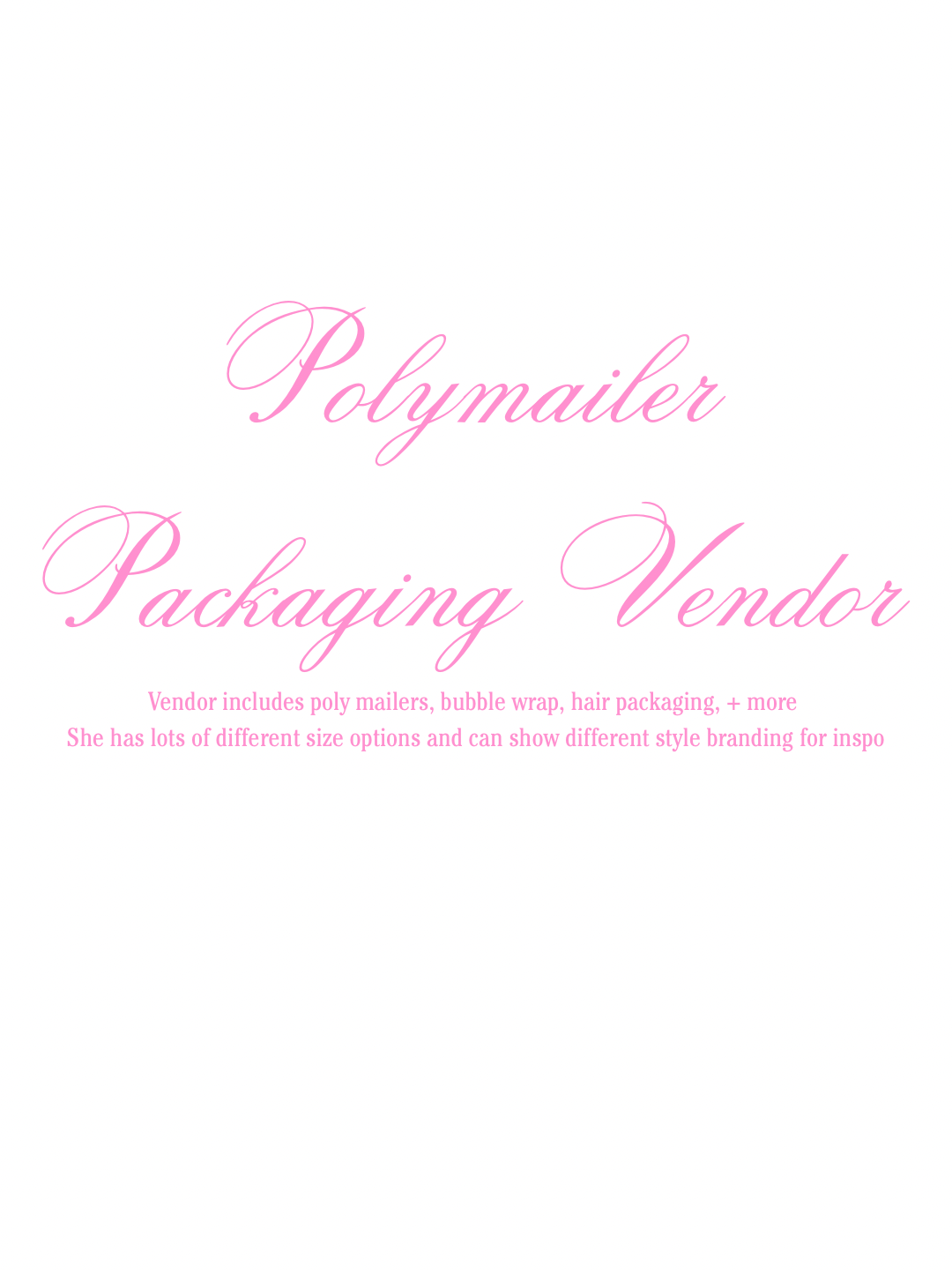 POLYMAILER PACKAGING VENDOR