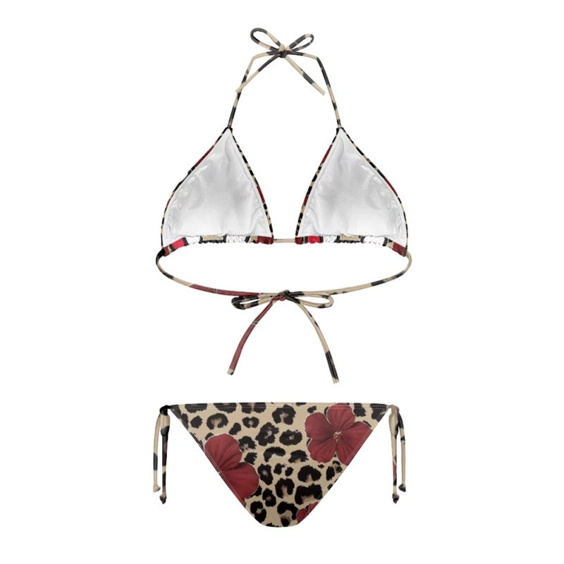 RED HK CHEETAH SWIMSUIT (pre-order)