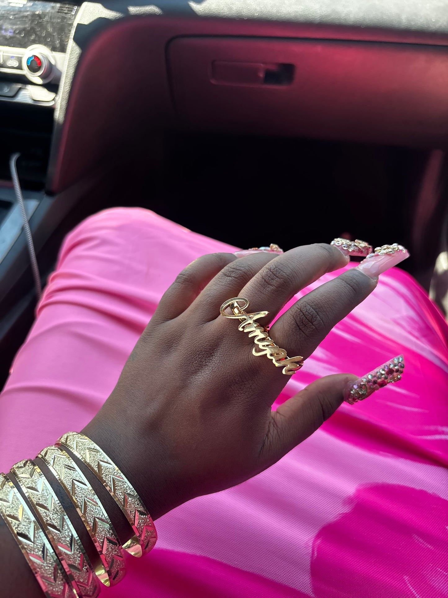 CUSTOM NAME DOUBLE FINGER RING (pre-order)