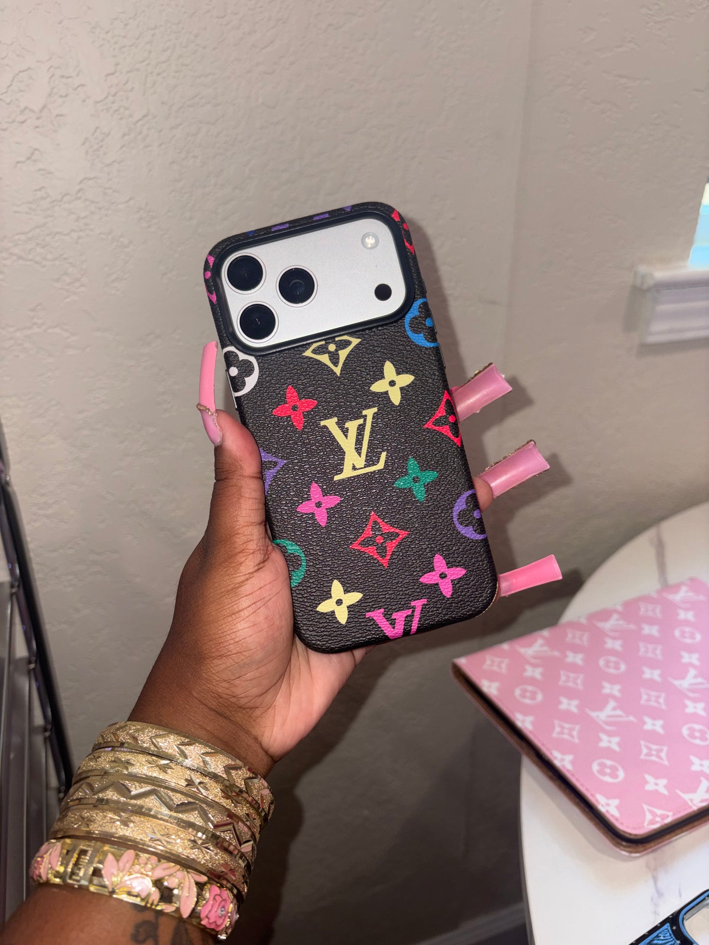 BLACK COLORFUL LV CASE (pre-order)