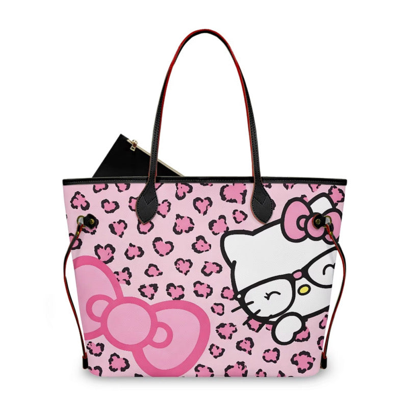 HK LIGHT PINK BOW CHEETAH PURSE (pre-order)