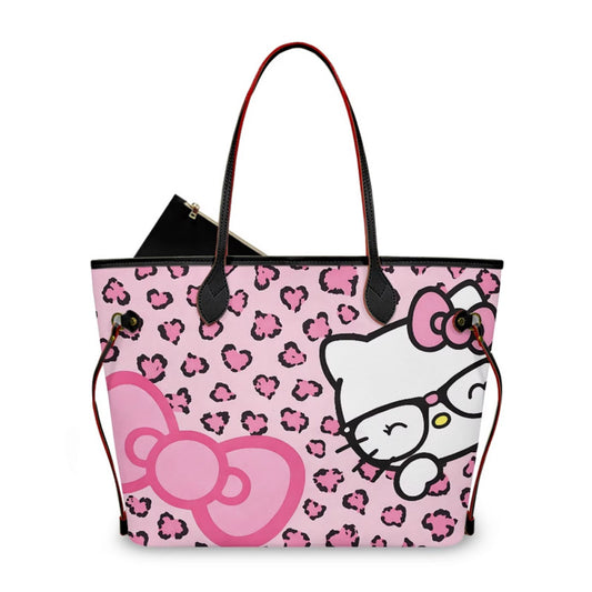 HK LIGHT PINK BOW CHEETAH PURSE (pre-order)