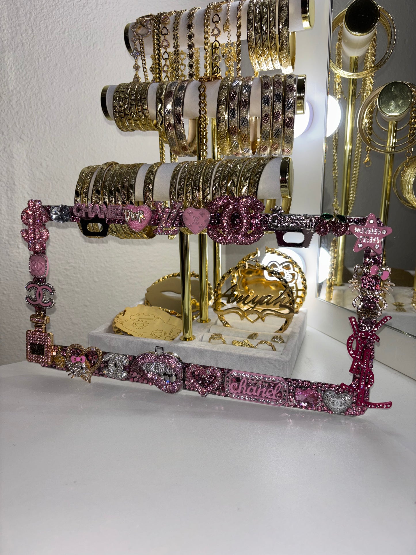 BLING LICENSE PLATE COVER