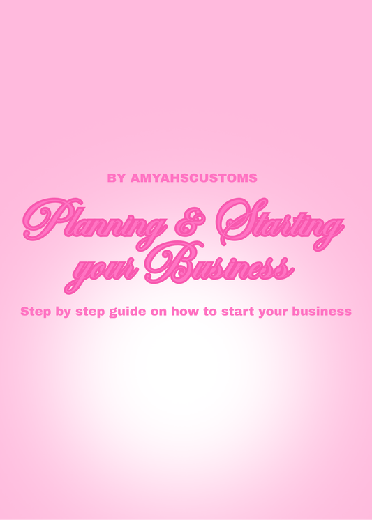 PLANNING AND STARTING YOUR BUSINESS EBOOK