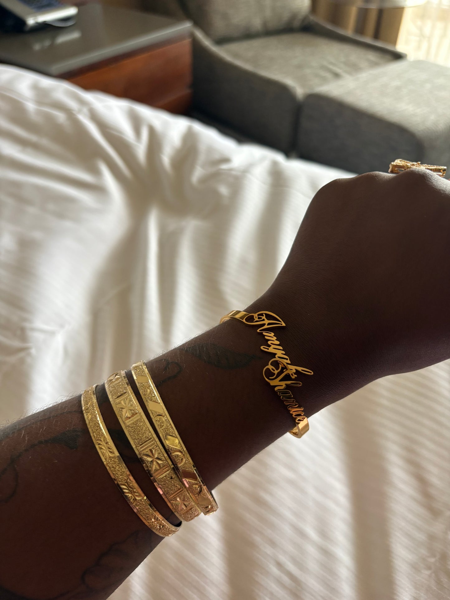 CUSTOM DOUBLE NAME CUFF BRACELET (pre-order)