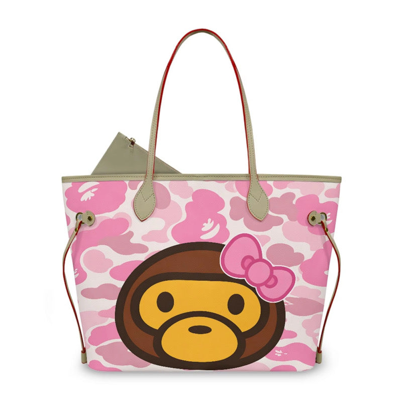MONKEY PINK BAPE TOTE BAG (pre-order)