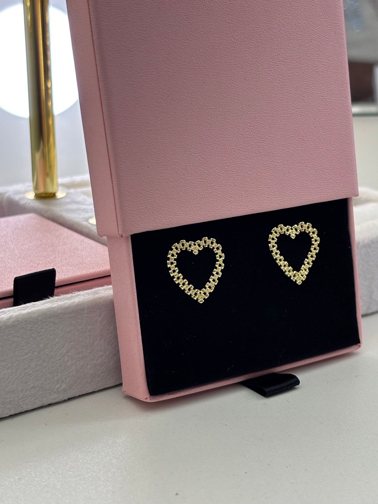 HEART ROLEX EARRINGS