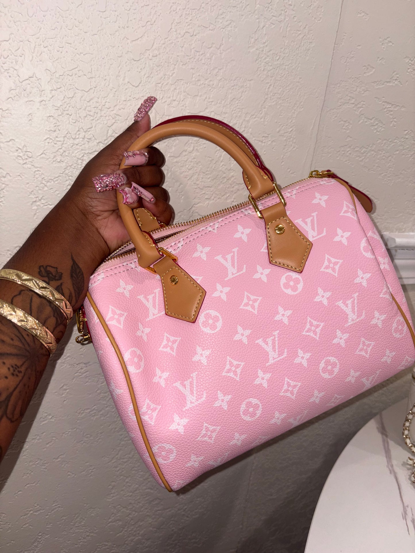 PINK LV PURSE + WALLET (pre-order)