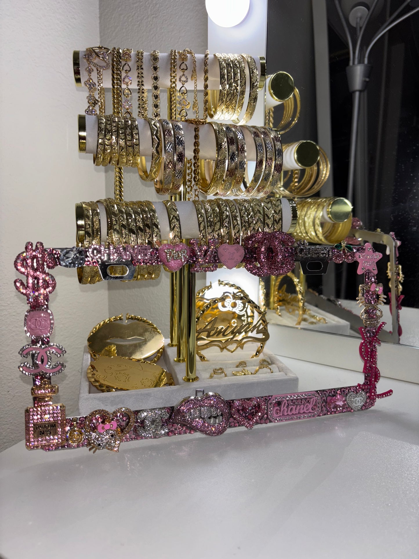 BLING LICENSE PLATE COVER