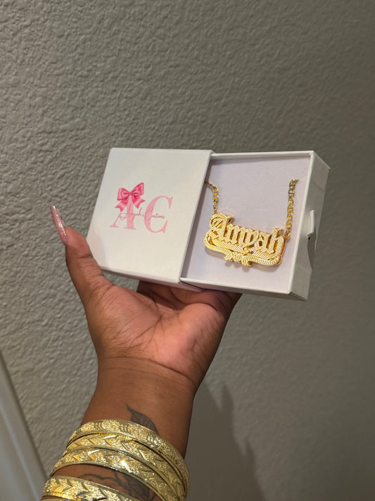 CUSTOM NAMEPLATE NECKLACE (pre-order)