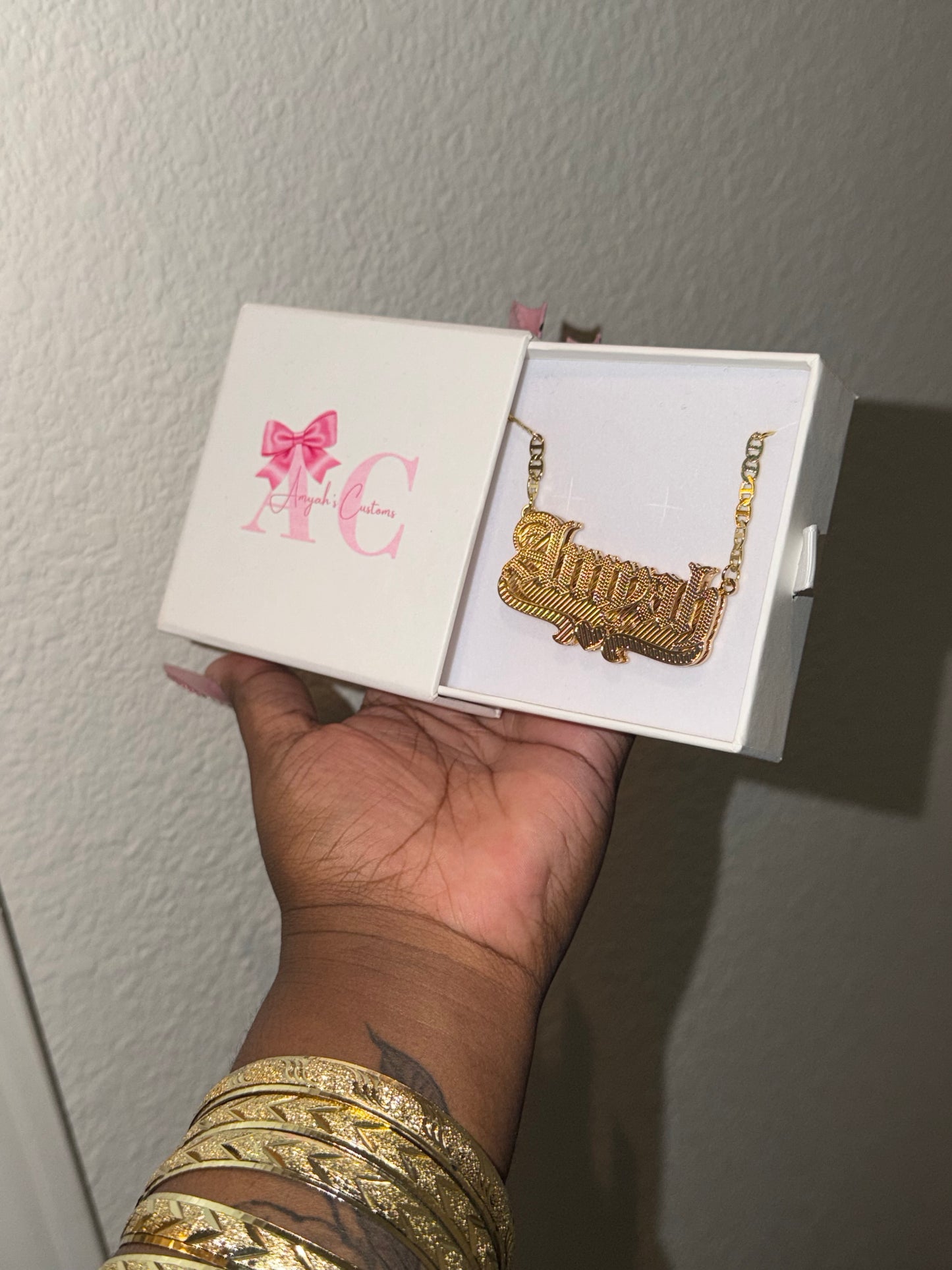 CUSTOM NAMEPLATE NECKLACE (pre-order)
