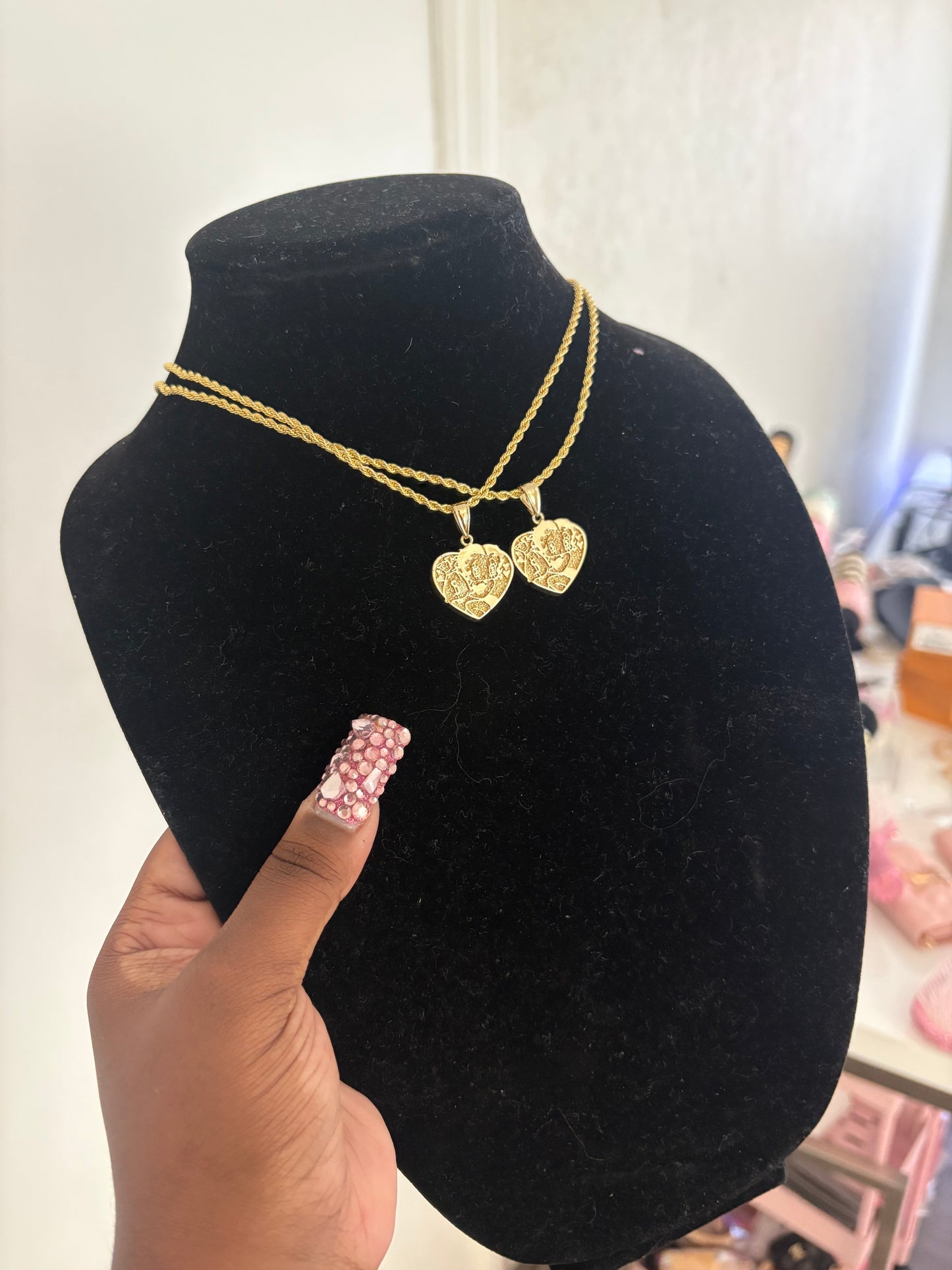 BB HEART MONEY NECKLACE
