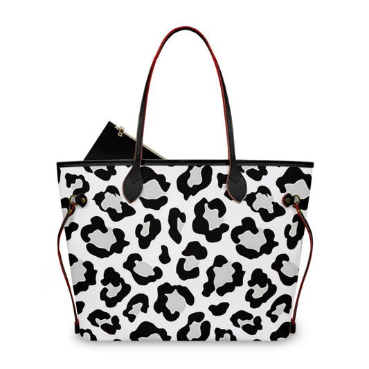 BLACK & WHITE CHEETAH TOTE BAG (pre-order)
