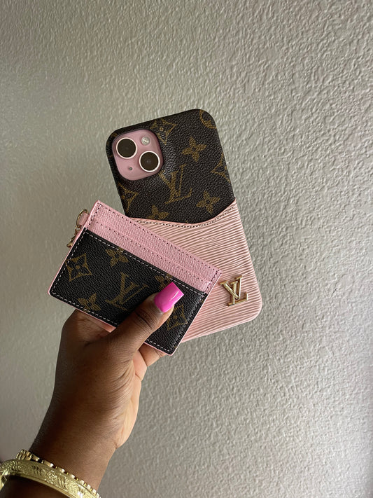 PINK AND BROWN LV SET
