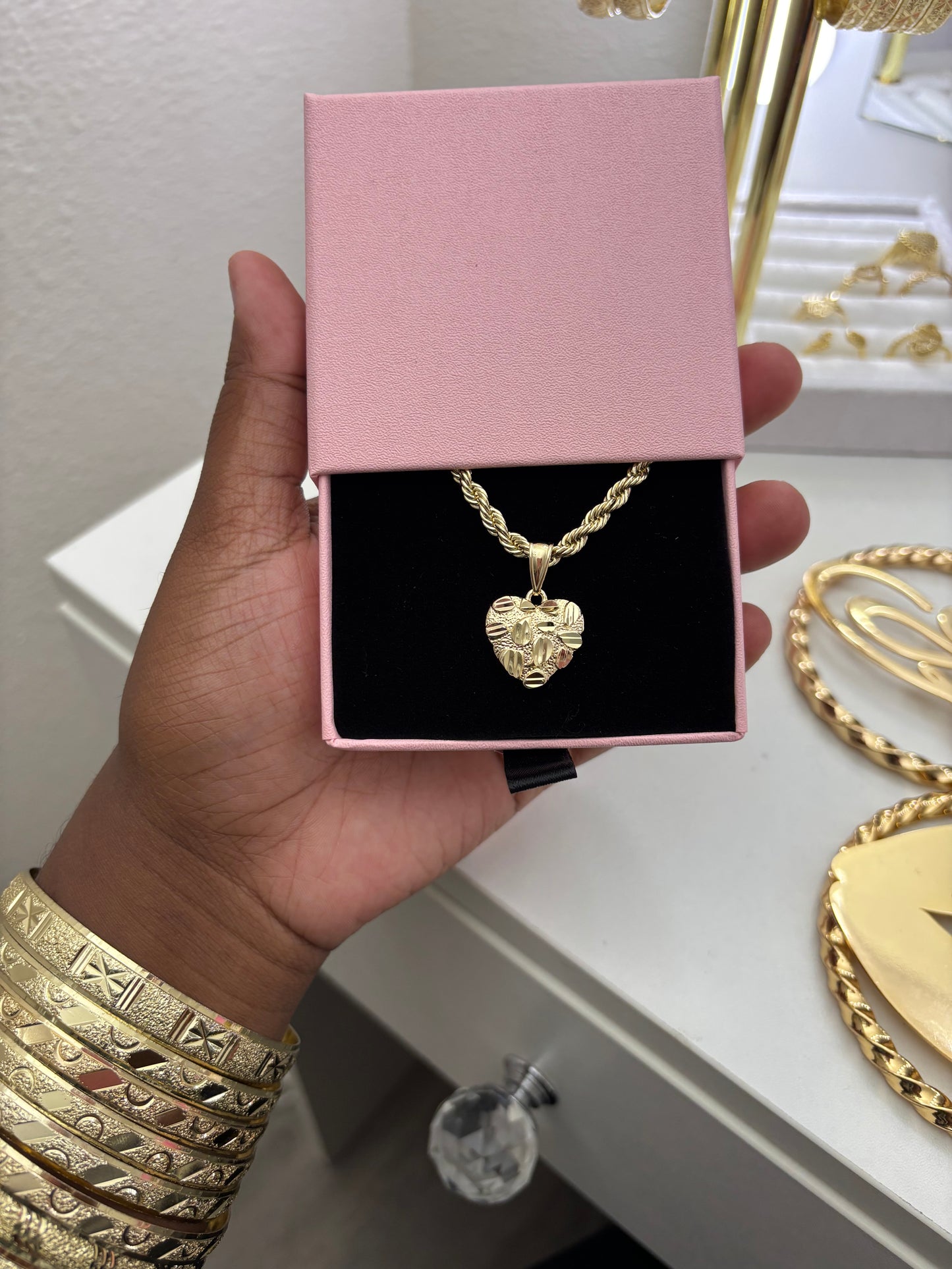 HEART NUGGET NECKLACE