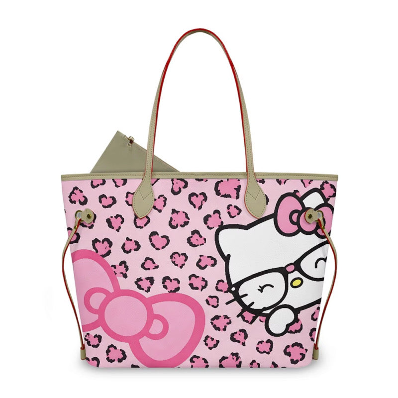 HK LIGHT PINK BOW CHEETAH PURSE (pre-order)