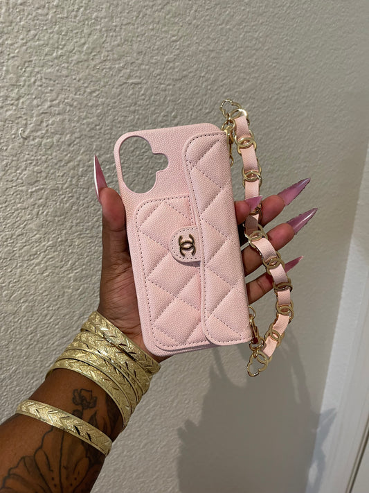 BABY PINK CC CASE + WALLET (pre-order)