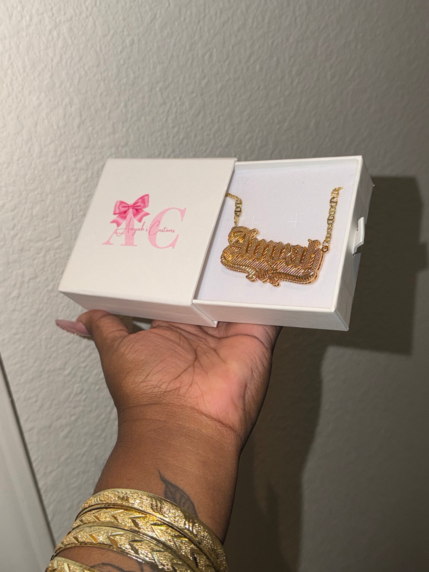CUSTOM NAMEPLATE NECKLACE (pre-order)