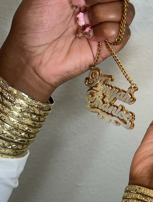 DOUBLE NAME NECKLACE