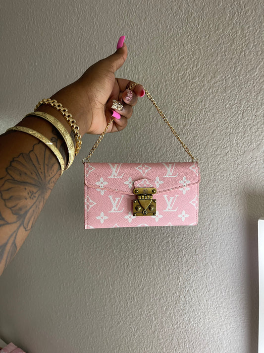 PINK LV CASE/WALLET