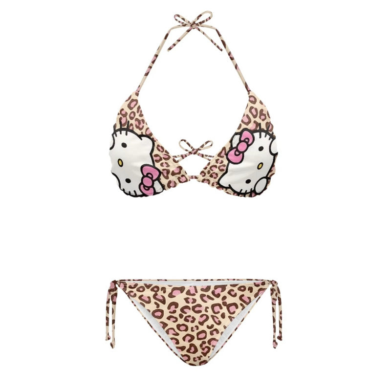 PINK HK LEOPARD PRINT SWIMSUIT (pre-order)