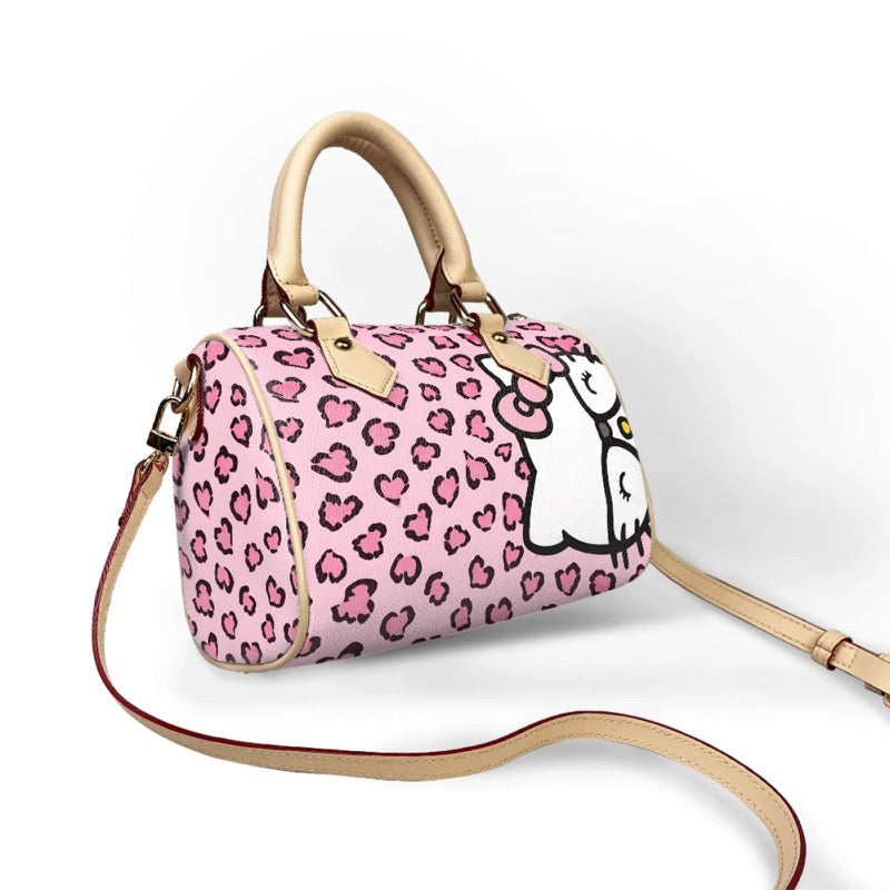 HK LIGHT PINK CHEETAH PURSE (pre-order)