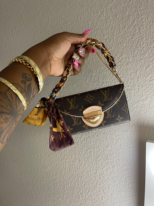 BROWN LV CASE/WALLET