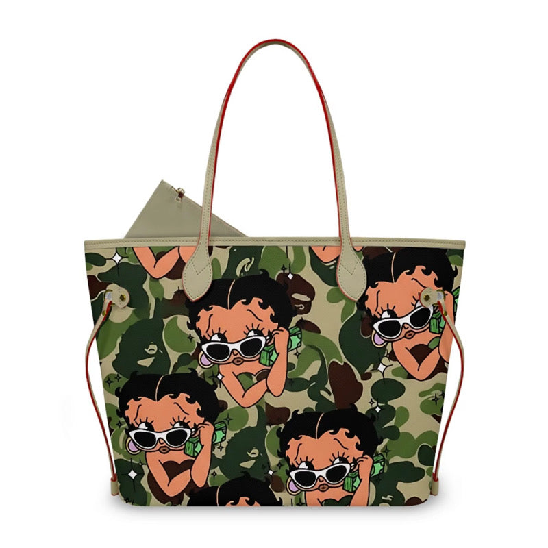 BETTY BOOP GREEN BAPE TOTE BAG (pre-order)