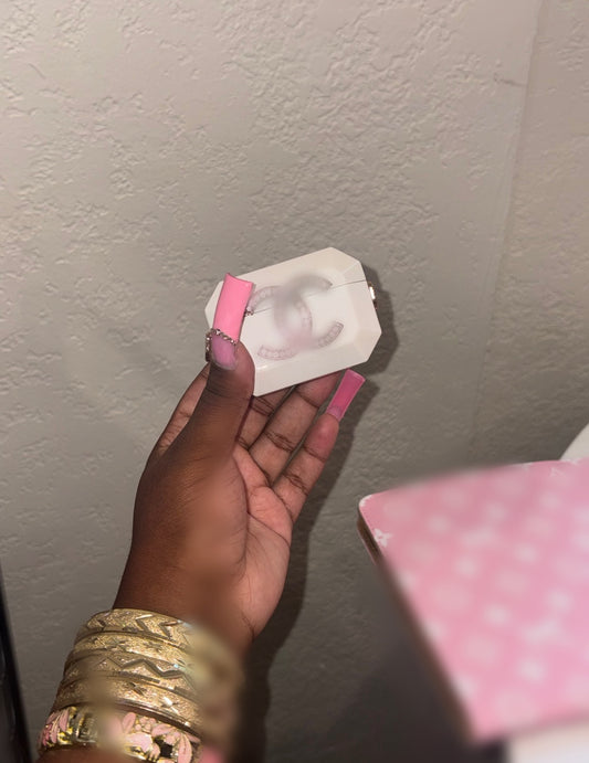 LUXE WHITE AIRPOD CASE (pre-order)