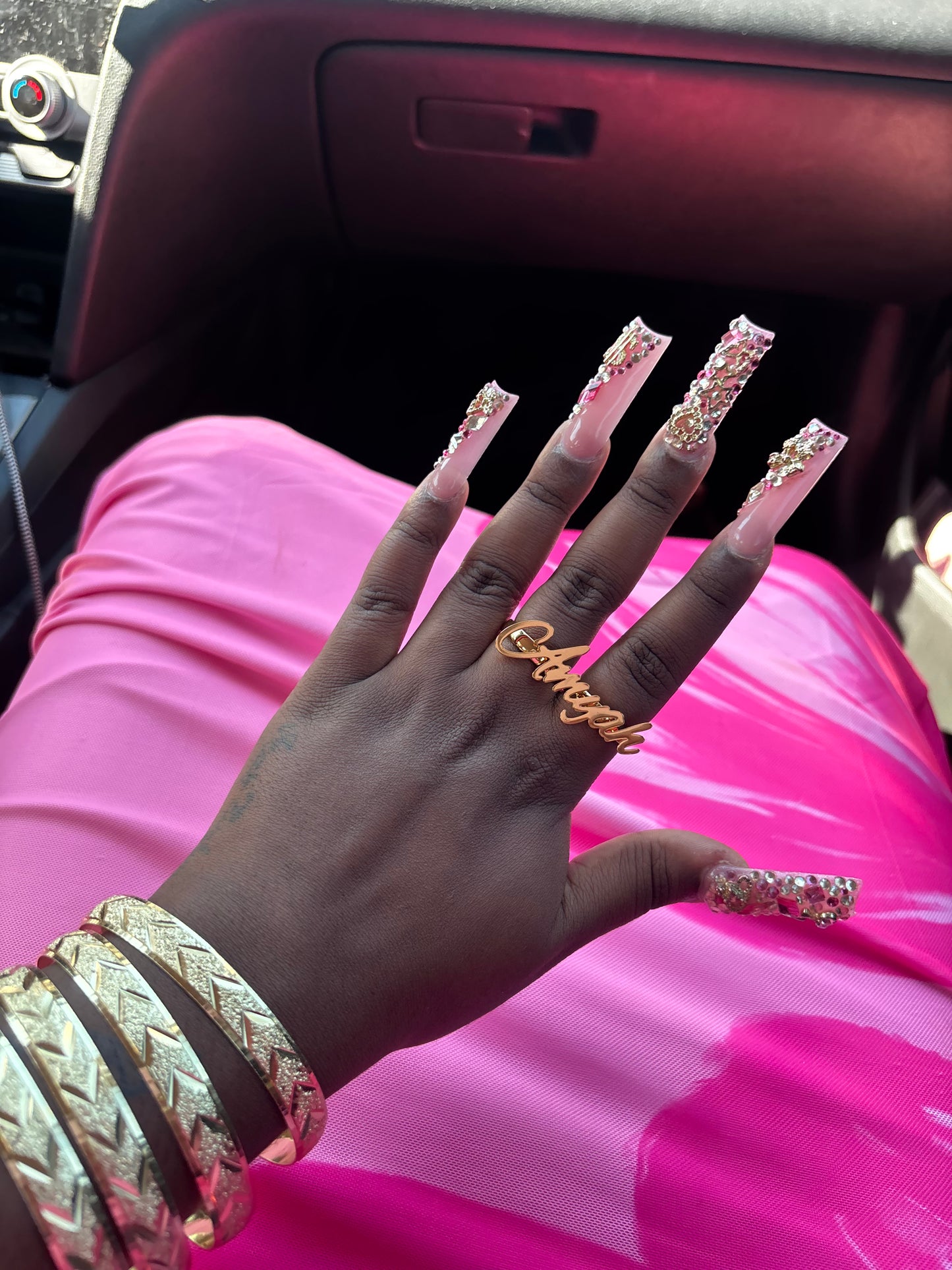 CUSTOM NAME DOUBLE FINGER RING (pre-order)