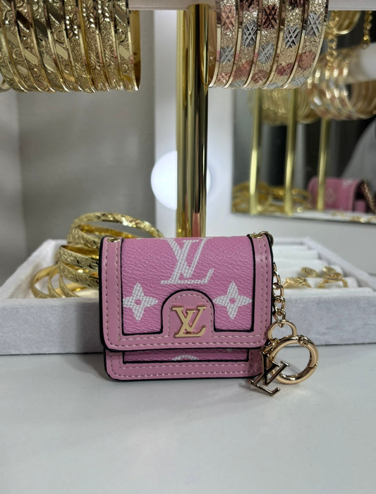 PINK LV AIRPOD CASE