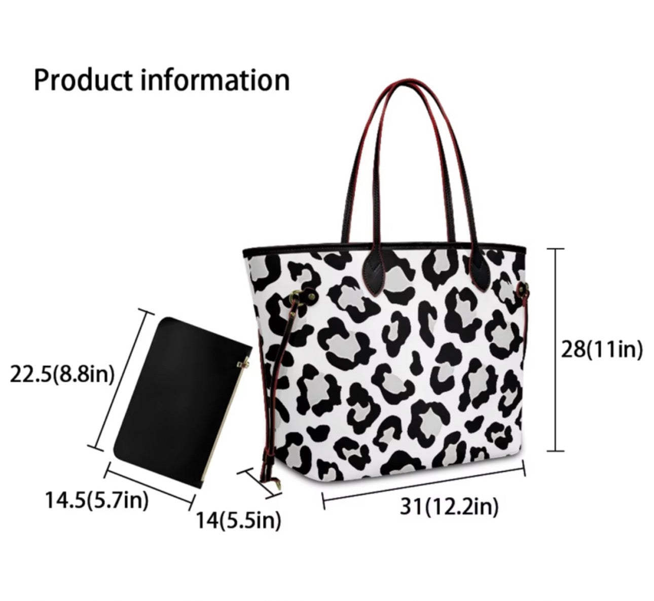 WHITE CHROME HEART HELLO KITTY TOTE BAG