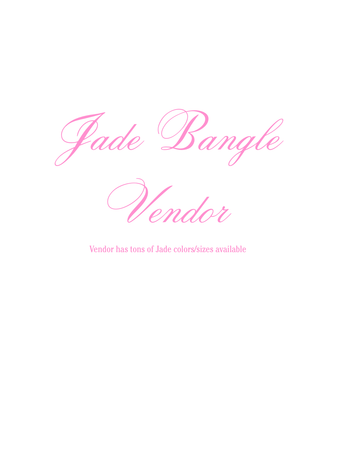 JADE BANGLE VENDOR
