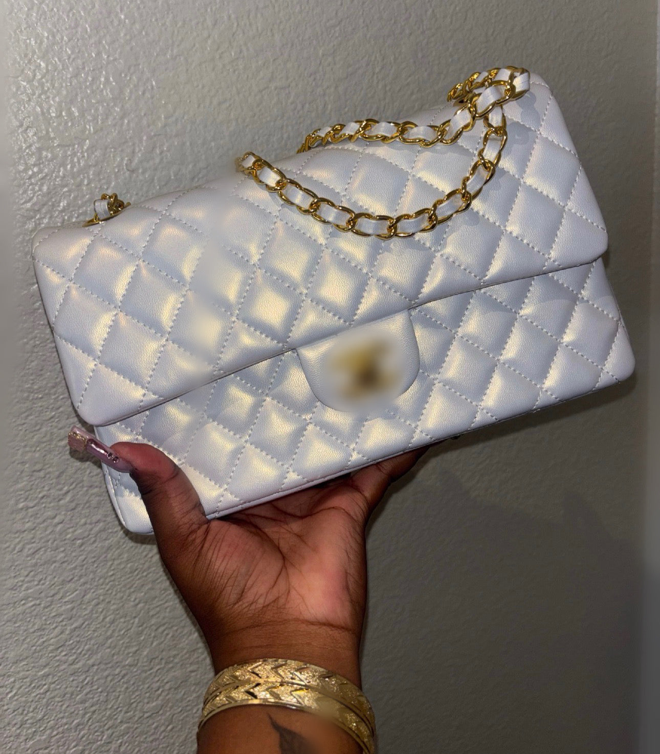 LUXE WHITE PURSE (pre-order)
