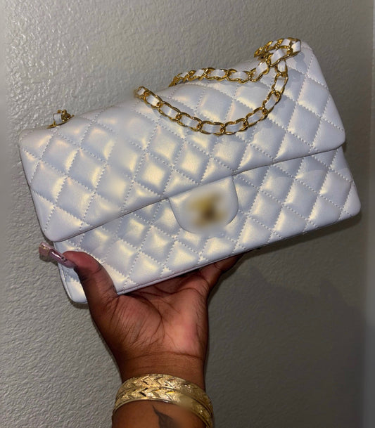 LUXE WHITE PURSE (pre-order)