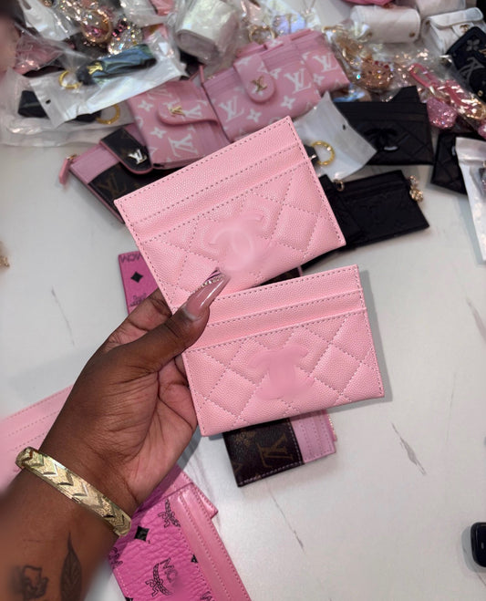 PINK LUXE CARD HOLDER (pre-order)