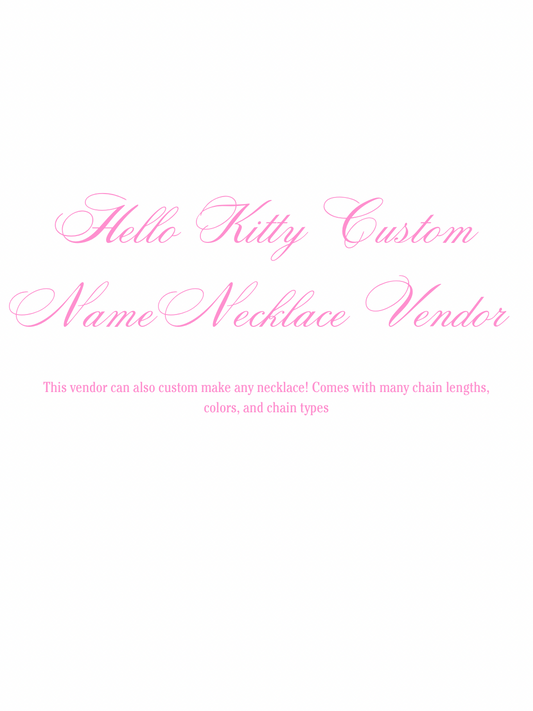 HK CUSTOM NAME NECKLACE VENDOR