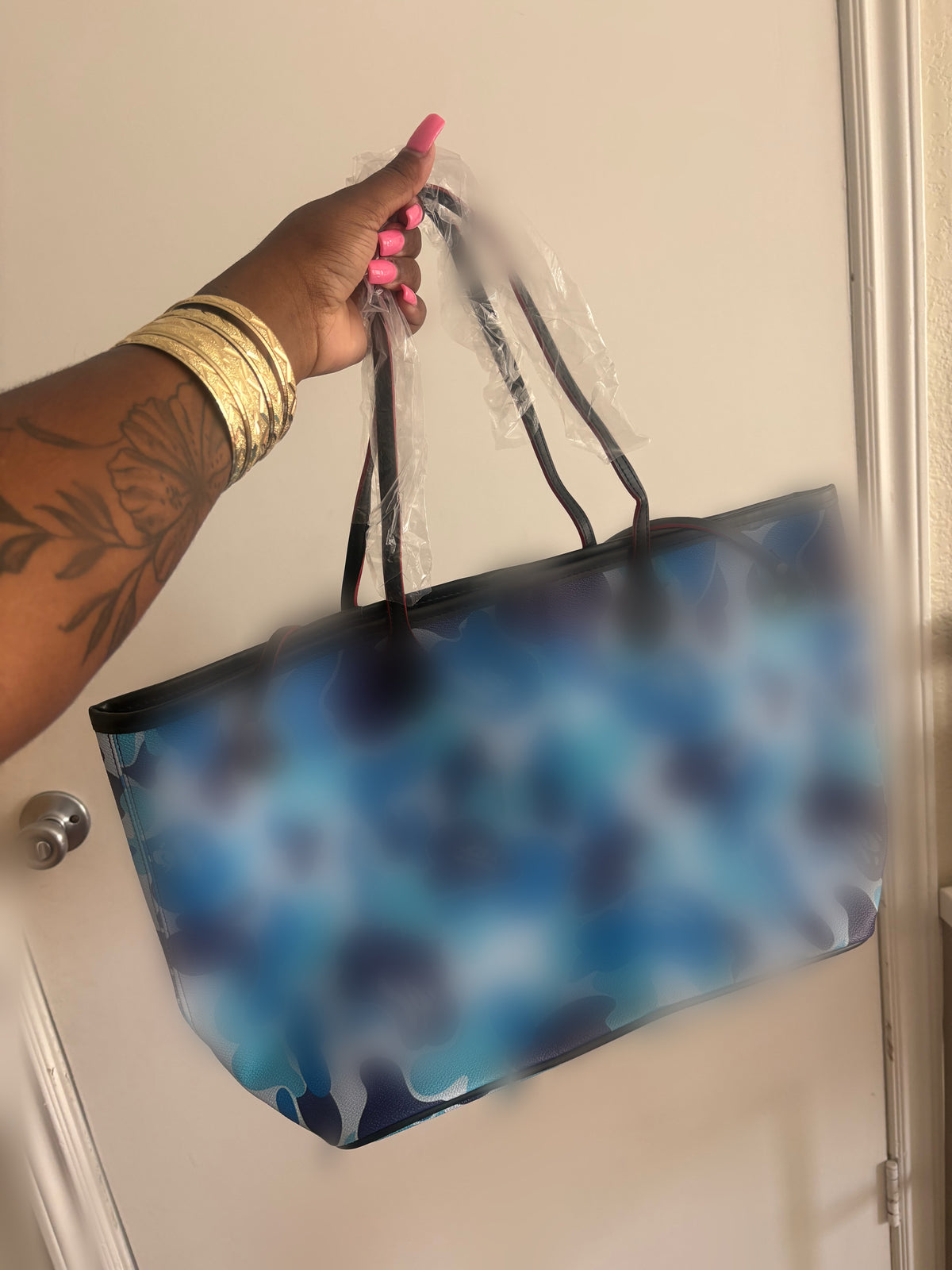 BLUE LUXE TOTE BAG (pre-order)
