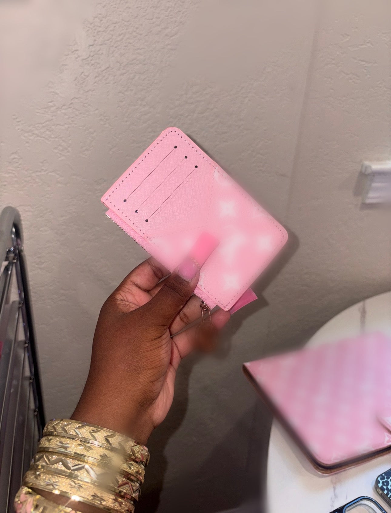 PINK/WHITE LUXE WALLET (pre-order)