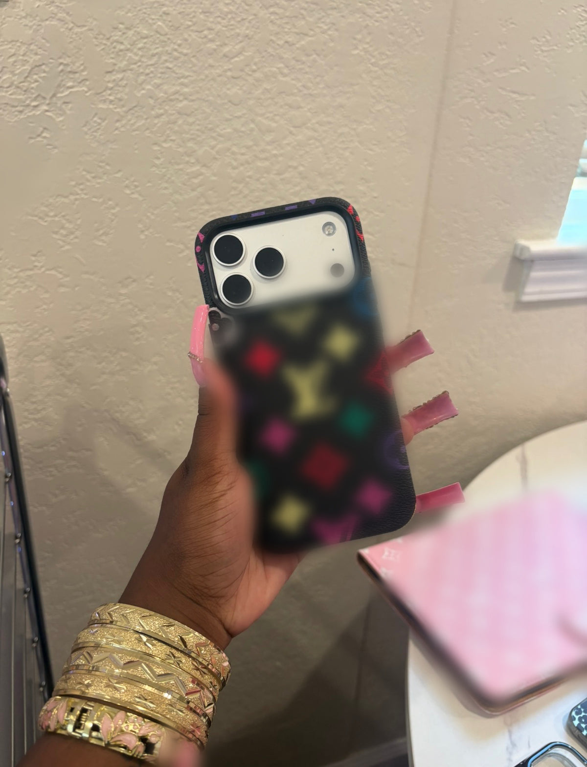 BLACK COLORFUL LUXE CASE (pre-order)