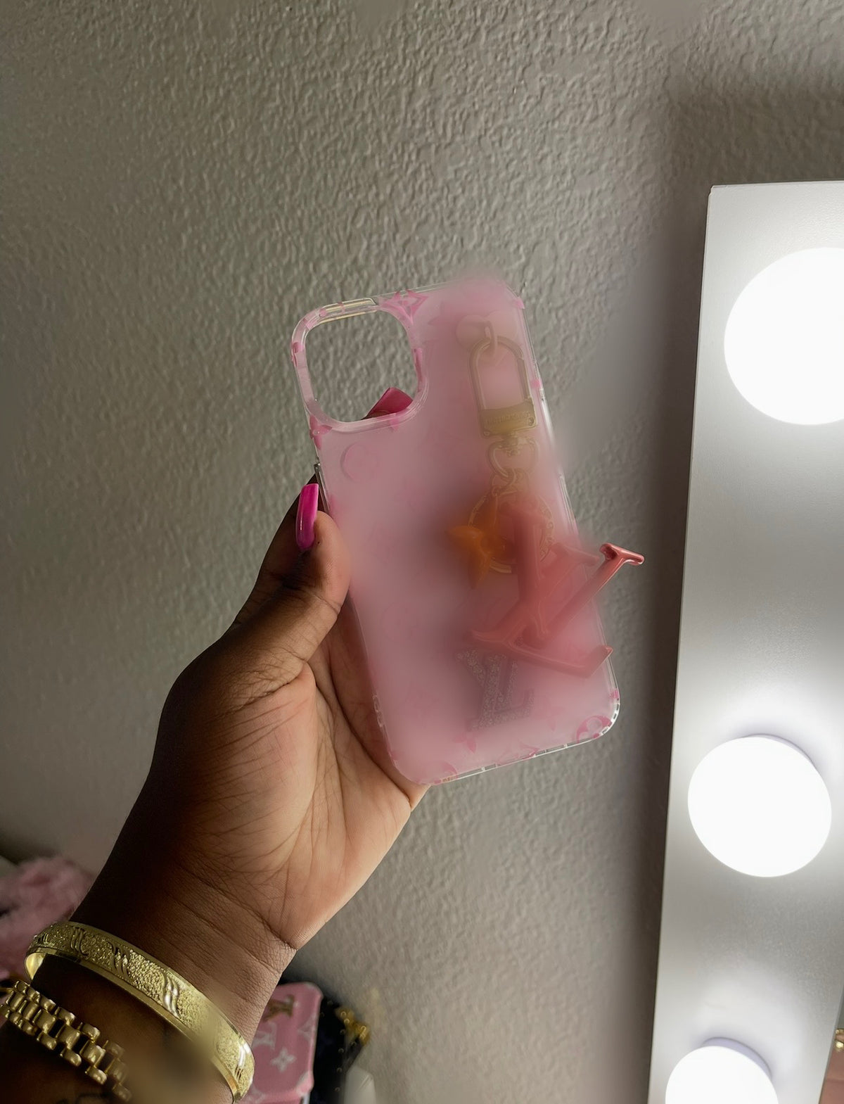 LIGHT PINK LUXE KEYCHAIN CASE (pre-order)