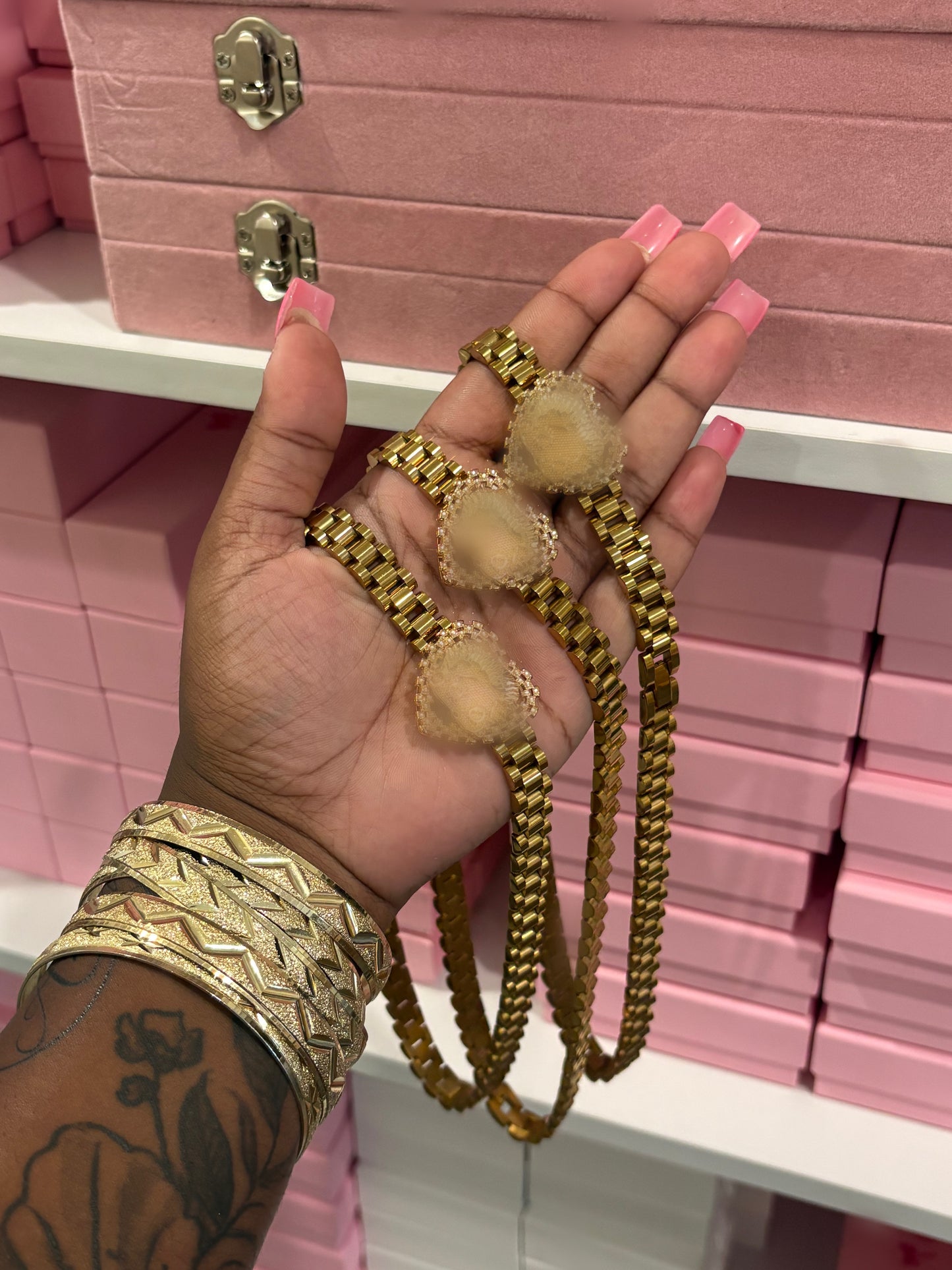 BB HEART ROLLIE NECKLACE