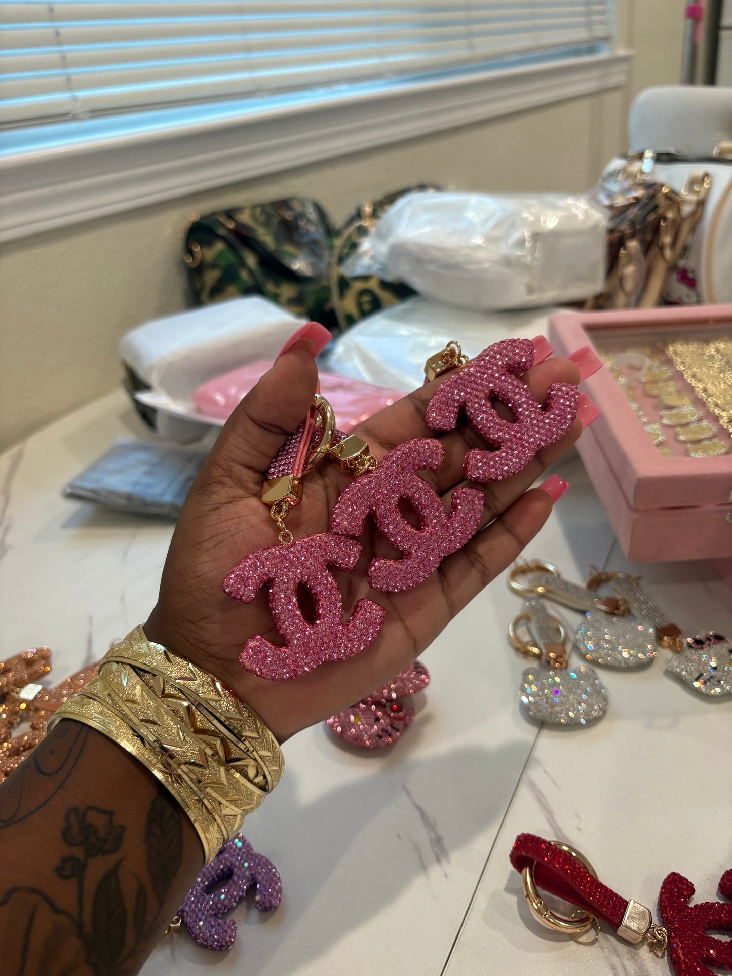 PINK LUXE KEYCHAINS
